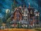 Sunsout Decorating the Haunted House 500 pc Halloween Jigsaw Puzzle 32715